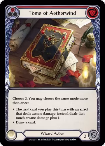 Tome of Aetherwind (ARC122), Arcane Rising — Flesh & Blood card price