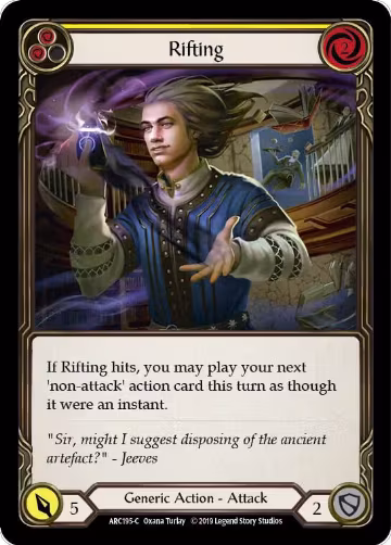 Rifting (Yellow) (ARC195), Arcane Rising — Flesh & Blood card price