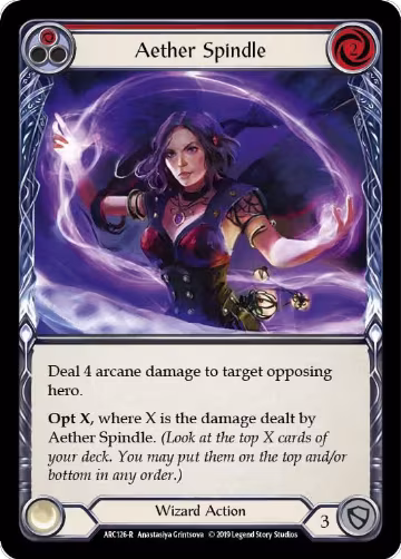 Aether Spindle (Red) (ARC126), Arcane Rising — Flesh & Blood card price