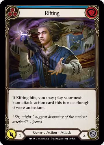 Rifting (Blue) (ARC196), Arcane Rising — Flesh & Blood card price