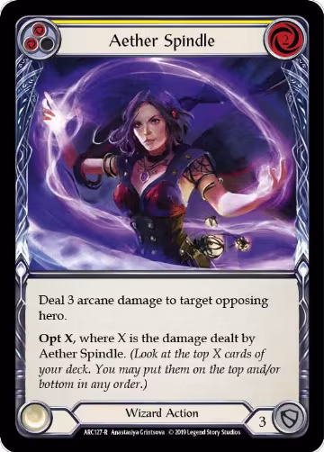 Aether Spindle (Yellow) (ARC127), Arcane Rising — Flesh & Blood card price