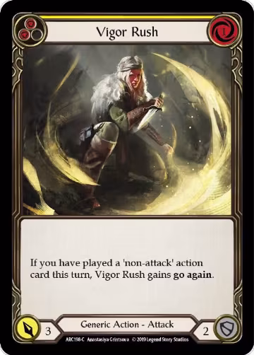 Vigor Rush (Yellow) (ARC198), Arcane Rising — Flesh & Blood card price