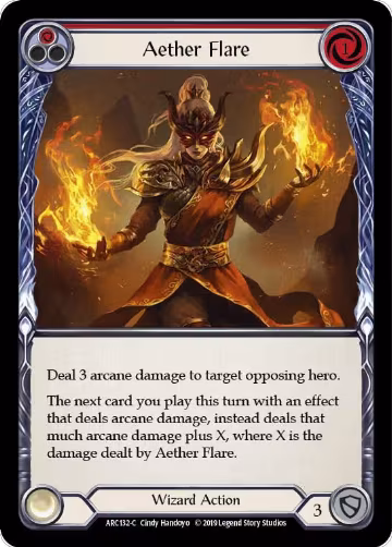 Aether Flare (Red) (ARC132), Arcane Rising — Flesh & Blood card price