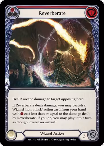 Reverberate (Red) (ARC138), Arcane Rising — Flesh & Blood card price