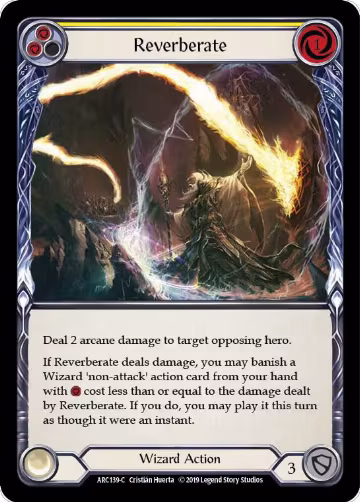 Reverberate (Yellow) (ARC139), Arcane Rising — Flesh & Blood card price