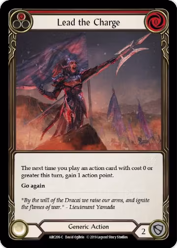 Lead the Charge (Red) (ARC209), Arcane Rising — Flesh & Blood card price