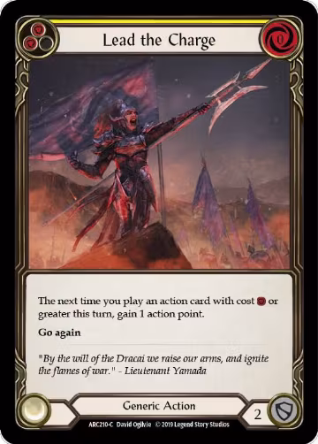 Lead the Charge (Yellow) (ARC210), Arcane Rising — Flesh & Blood card price