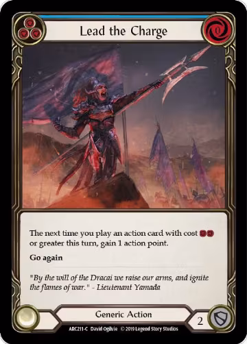 Lead the Charge (Blue) (ARC211), Arcane Rising — Flesh & Blood card price