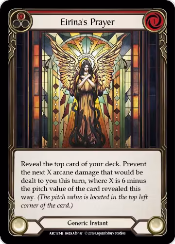 Eirina's Prayer (Red) (ARC173), Arcane Rising — Flesh & Blood card price