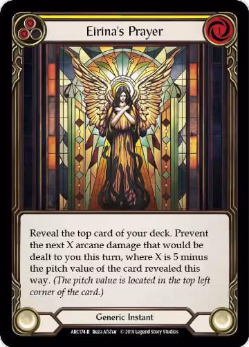 Eirina's Prayer (Yellow) (ARC174), Arcane Rising — Flesh & Blood card price