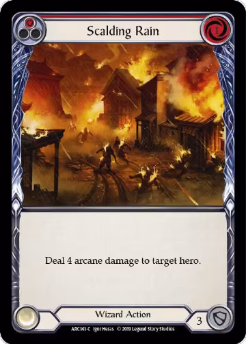Scalding Rain (Red) (ARC141), Arcane Rising — Flesh & Blood card price
