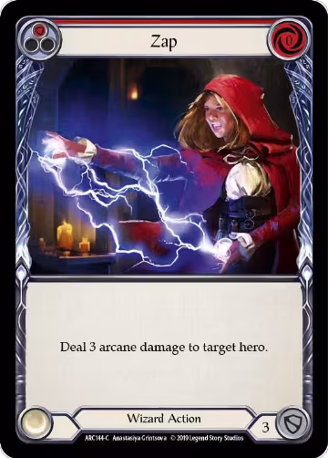 Zap (Red) (ARC144), Arcane Rising — Flesh & Blood card price