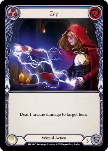 Zap (Blue) (ARC146), Arcane Rising — Flesh & Blood card price