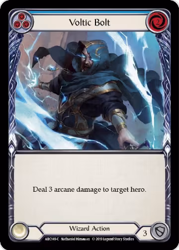 Voltic Bolt (Blue) (ARC149), Arcane Rising — Flesh & Blood card price