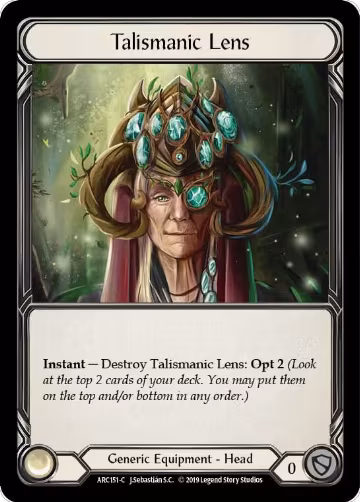 Talismanic Lens (ARC151), Arcane Rising — Flesh & Blood card price