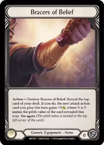 Bracers of Belief (ARC153), Arcane Rising — Flesh & Blood card price