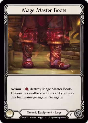 Mage Master Boots (ARC154), Arcane Rising — Flesh & Blood card price
