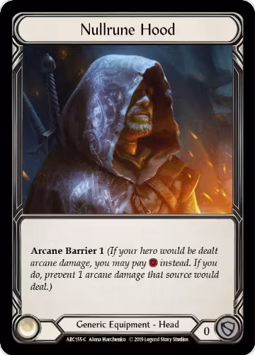 Nullrune Hood (ARC155), Arcane Rising — Flesh & Blood card price