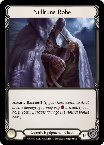 Nullrune Robe (ARC156), Arcane Rising — Flesh & Blood card price