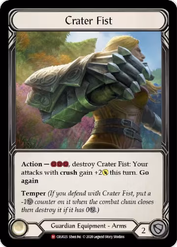 Crater Fist (CRU025), Crucible of War — Flesh & Blood card price