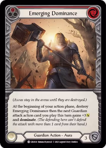 Emerging Dominance (Red) (CRU038), Crucible of War — Flesh & Blood card price