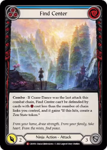 Find Center (CRU054), Crucible of War — Flesh & Blood card price