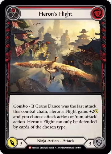 Heron's Flight (CRU056), Crucible of War — Flesh & Blood card price