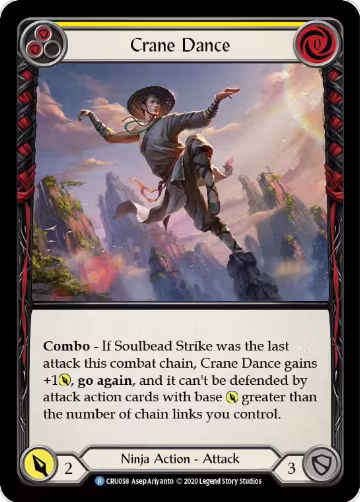 Crane Dance (Yellow) (CRU058), Crucible of War — Flesh & Blood card price
