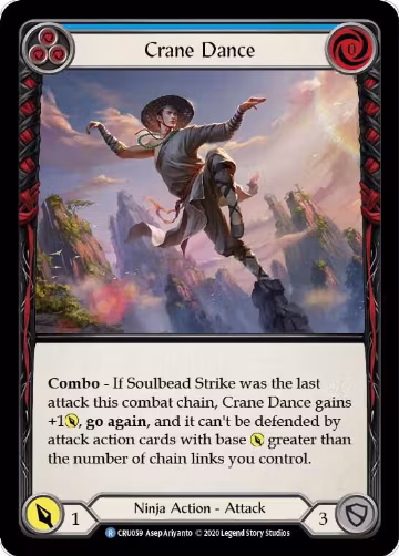 Crane Dance (Blue) (CRU059), Crucible of War — Flesh & Blood card price