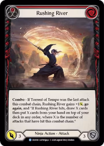 Rushing River (Red) (CRU060), Crucible of War — Flesh & Blood card price