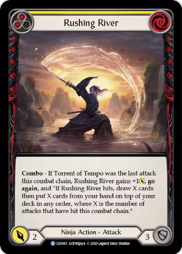 Rushing River (Yellow) (CRU061), Crucible of War — Flesh & Blood card price