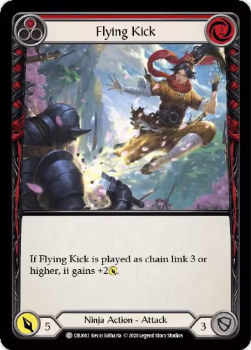 Flying Kick (Red) (CRU063), Crucible of War — Flesh & Blood card price