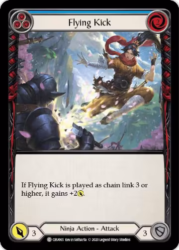 Flying Kick (Blue) (CRU065), Crucible of War — Flesh & Blood card price