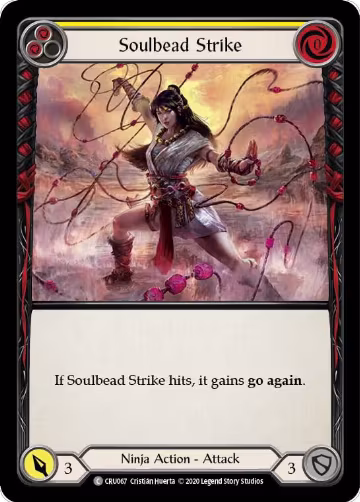 Soulbead Strike (Yellow) (CRU067), Crucible of War — Flesh & Blood card price