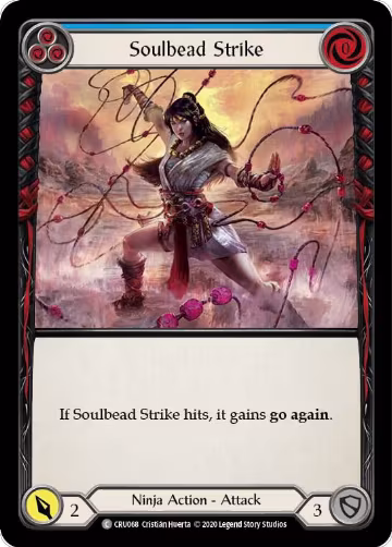 Soulbead Strike (Blue) (CRU068), Crucible of War — Flesh & Blood card price