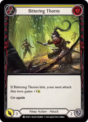 Bittering Thorns (CRU072), Crucible of War — Flesh & Blood card price