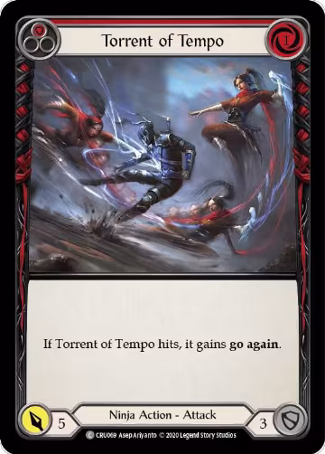 Torrent of Tempo (Red) (CRU069), Crucible of War — Flesh & Blood card price