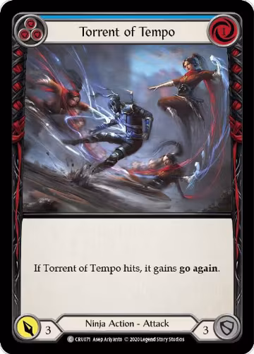 Torrent of Tempo (Blue) (CRU071), Crucible of War — Flesh & Blood card price