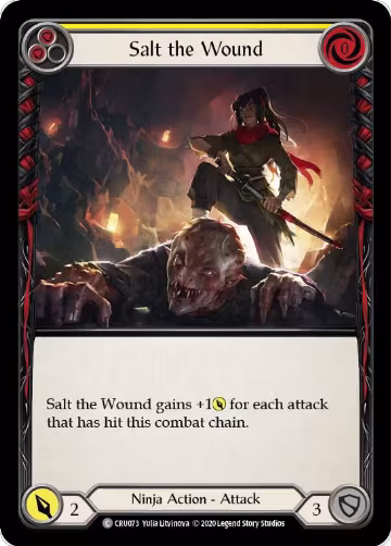 Salt the Wound (CRU073), Crucible of War — Flesh & Blood card price