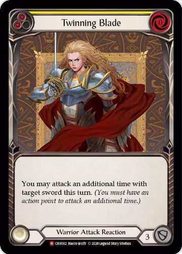 Twinning Blade (CRU082), Crucible of War — Flesh & Blood card price