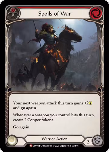 Spoils of War (CRU084), Crucible of War — Flesh & Blood card price