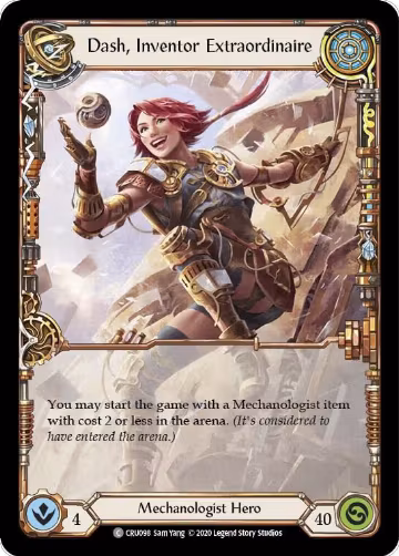 Dash, Inventor Extraordinaire (CRU098), Crucible of War — Flesh & Blood card price