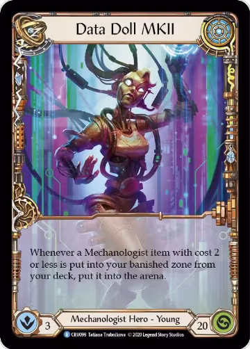 Data Doll MKII (CRU099), Crucible of War — Flesh & Blood card price