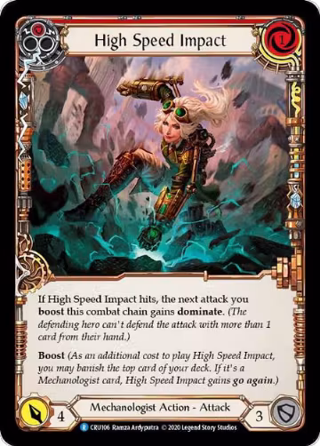 High Speed Impact (Red) (CRU106), Crucible of War — Flesh & Blood card price