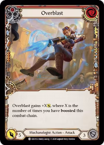 Overblast (Red) (CRU112), Crucible of War — Flesh & Blood card price