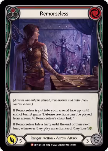Remorseless (CRU123), Crucible of War — Flesh & Blood card price