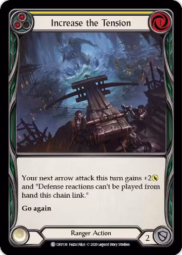 Increase the Tension (Yellow) (CRU136), Crucible of War — Flesh & Blood card price