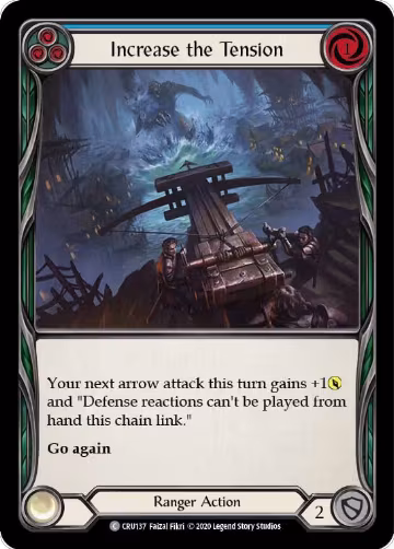 Increase the Tension (Blue) (CRU137), Crucible of War — Flesh & Blood card price