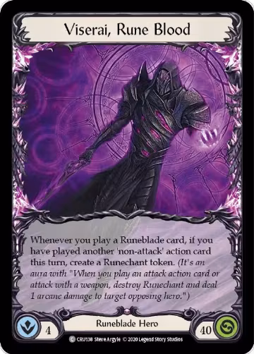 Viserai, Rune Blood (CRU138), Crucible of War — Flesh & Blood card price
