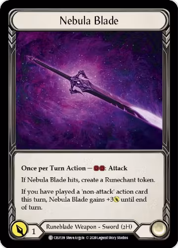 Nebula Blade (CRU139), Crucible of War — Flesh & Blood card price